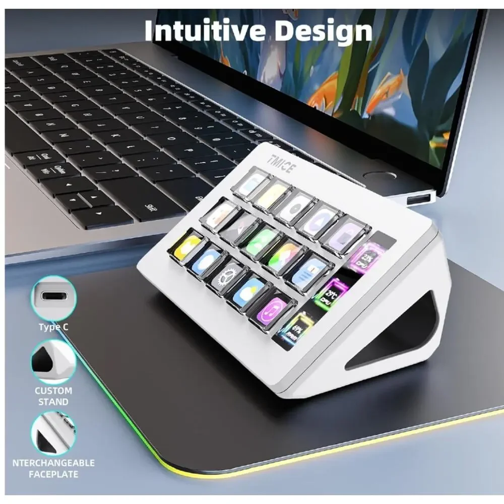 TMICE Stream Controller - Live Production Controller with 15 Customizable LCD Ke - Picture 2 of 7